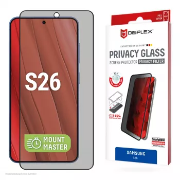 Displex Privātuma ekrāna aizsargstikls (10H) Samsung S26, privātuma filtrs