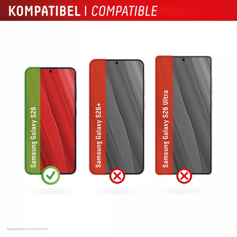 Displex Privātuma ekrāna aizsargstikls (10H) Samsung S26, privātuma filtrs
