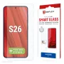 Displex Smart Glass (9H) Samsung S26, neplīstošs, Samsung, Galaxy S26, Sausa uzklāšana, Izturīgs pret plīsumiem, Izturīgs pret netīrumiem, Izturīgs pret skrāpējumiem, Caurspīdīgs, 1 gab.