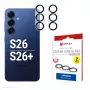 Kameras lēcas stikla aizsargs e.v.i. Galaxy S26 / S26+, Rūdīts 10H, Pilns pārklājums, Ātrā montāža, 2 gab. iepakojumā