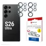 Pilnībā nosedzošs kameras lēcas stikls Galaxy S26 Ultra, e.v.i., rūdītais stikls 10H, aizsardzība pret putekļiem/triecieniem/skrāpējumiem, ātrā uzstādīšana, 2 gab. komplektā