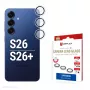 Kameras objektīva stikla aizsargs Samsung Galaxy S26 / S26+, e.v.i., rūdīts 10H, DLC, viens gredzens, ātra uzlikšana, caurspīdīgs