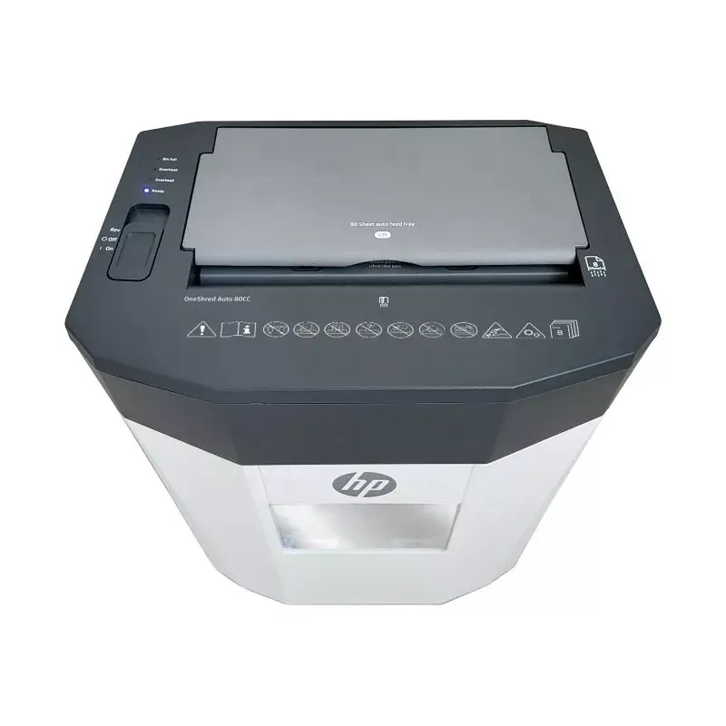 HP OneShred Auto 80CC papīra smalcinātājs Krustveida smalcināšana 68 dB 22 cm Balts