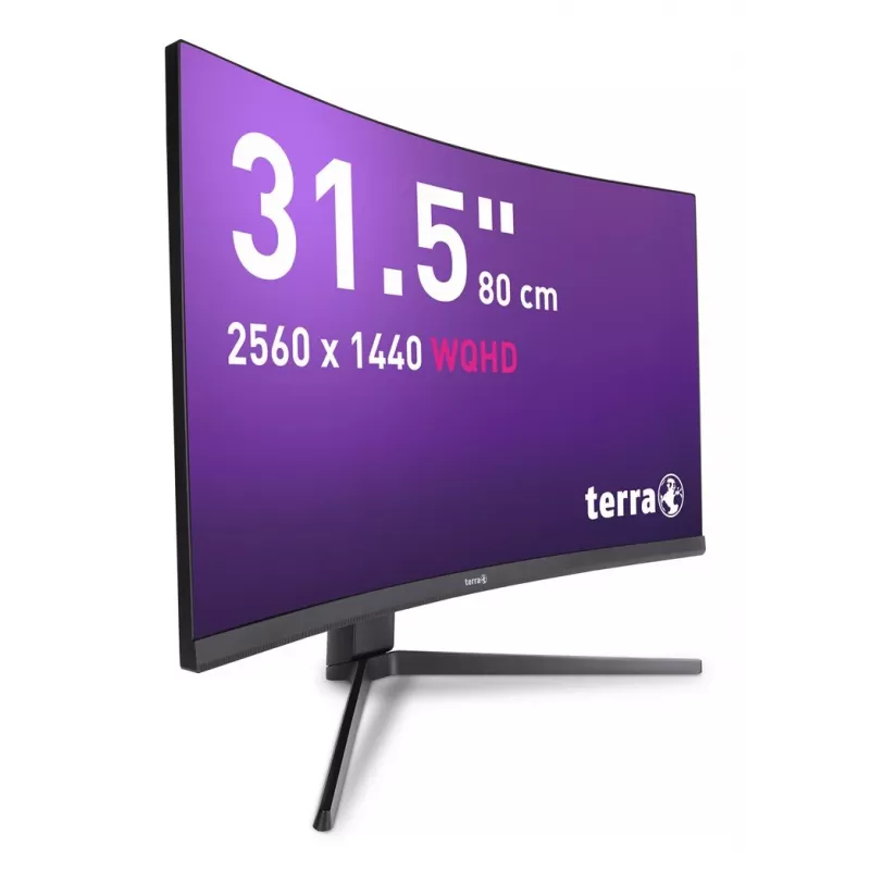 TERRA 3285W datora monitors 80 cm (31.5 collas) 2560 x 1440 pikseļi Wide Quad HD LCD Melns