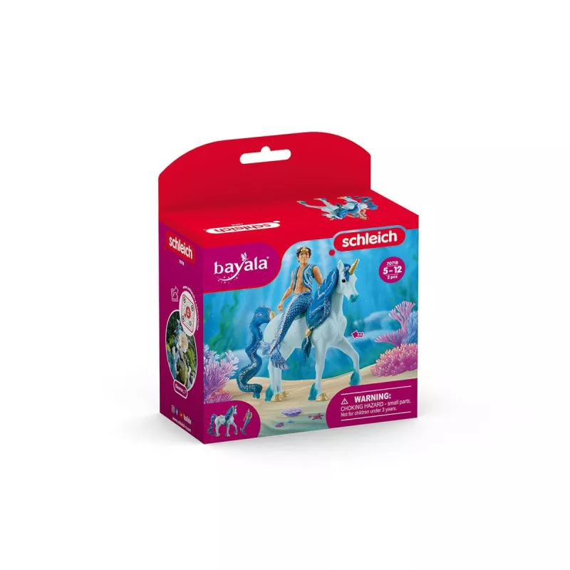 schleich BAYALA Aryon uz vienradža, 5 gadi, Saules elfi, Vienradži un fejas, Daudzkrāsains