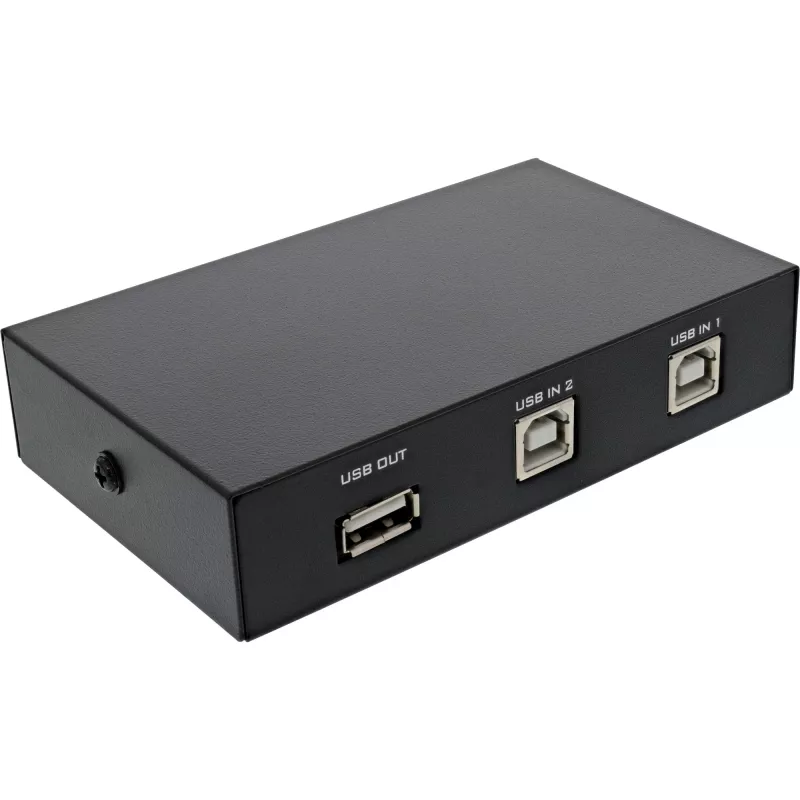 InLine USB 2.0 slēdzis manuāls, USB-A ierīce uz 2 datoriem