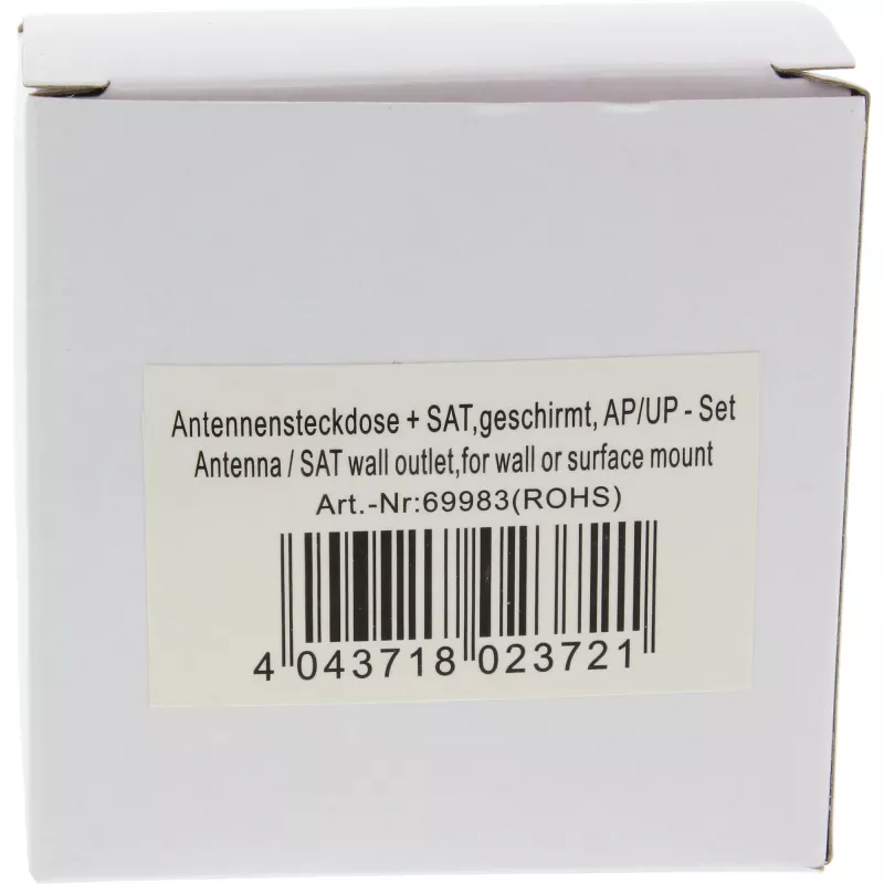 InLine Antena ligzda, ekranēta AP/UP komplekts InLine 69983