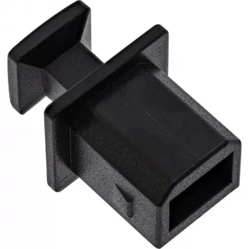 InLine putekļu aizsargs USB-B ligzdai, melns, 50 gab.