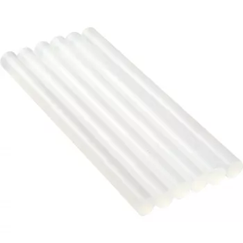 Līmes kociņu paka 6 gab., InLine 7,5 mm × 100 mm, balta, karstās līmes pistolei