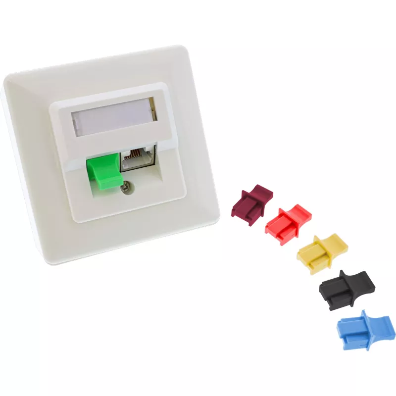 InLine Dust Cover RJ45 ligzdai, dzeltens, 100 gab.