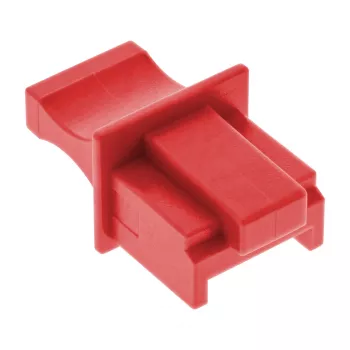 InLine putekļu aizsargvāciņš RJ45 ligzdai, sarkans, 100 gab.