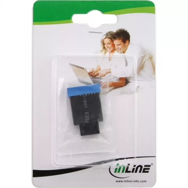 InLine USB 2.0 uz 3.0 adapteris iekšējais USB 2.0 mātesplate uz USB 3.0 kontaktu spraudni