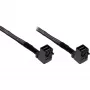 Mini SAS HD kabelis InLine SFF-8643 uz SFF-8643, abpusēji leņķveida, Sideband, 1 m