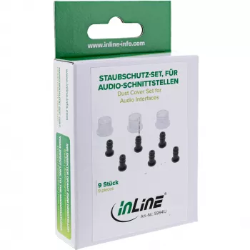 InLine putekļu aizsargu komplekts audio saskarnēm RCA + 3.5mm 9 gab. InLine 59941J