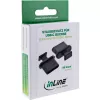 Putekļu vāciņš USB-C ligzdai InLine 59948M melns 50 gab.