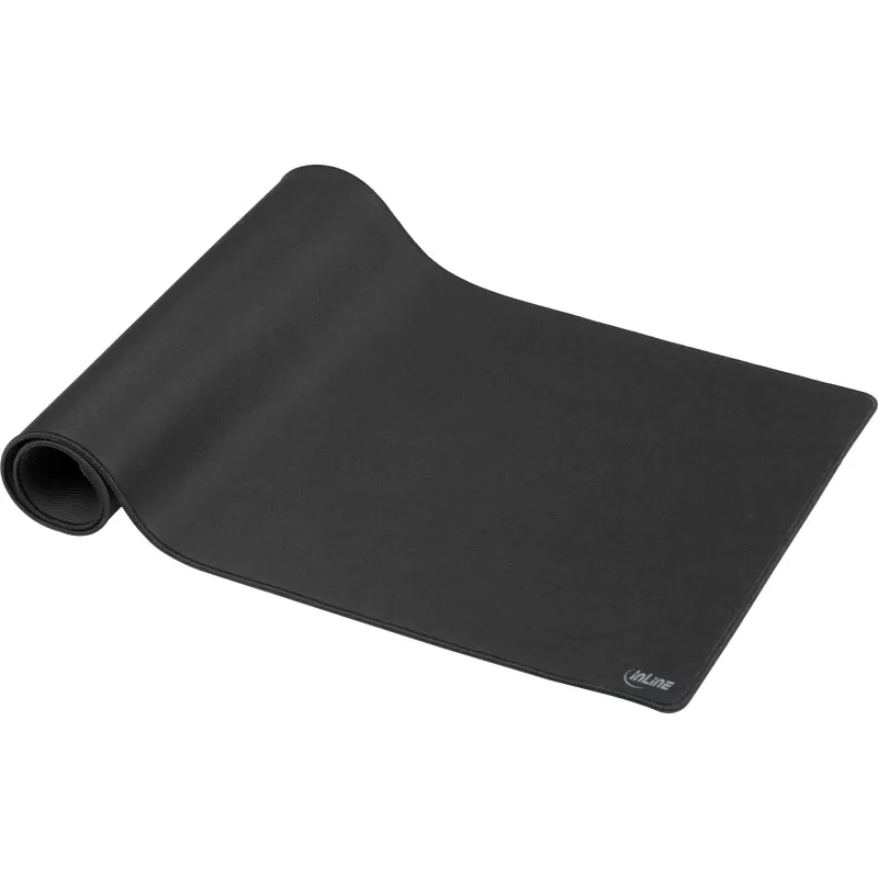 Galda paliktnis InLine pele pad XL, tekstila virsma, melns, 900×400×2 mm