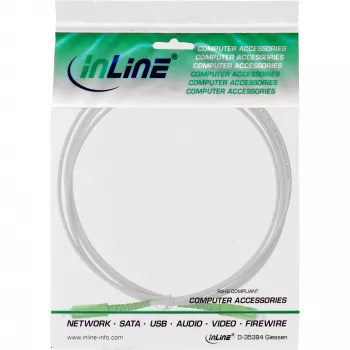 InLine optiskās šķiedras simpleksais kabelis FTTH SC/APC 8° uz SC/APC 8° 9/125µm OS2 30 m