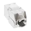 InLine RJ45 Keystone Jack Snap-In modulis Cat.6a, ar putekļu vāciņu zils