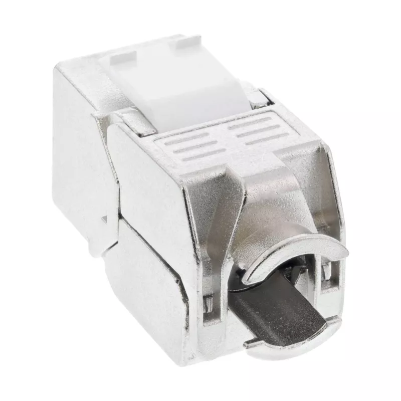 InLine RJ45 Keystone Jack Snap-In modulis Cat.6a, ar putekļu vāciņu zils