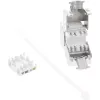 InLine RJ45 Keystone Jack Snap-In modulis Cat.6a, ar putekļu vāciņu zils
