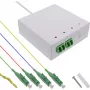InLine FTTH pieslēguma kārba, iepriekš montēta, 4x LC/APC 9/125µm 40m