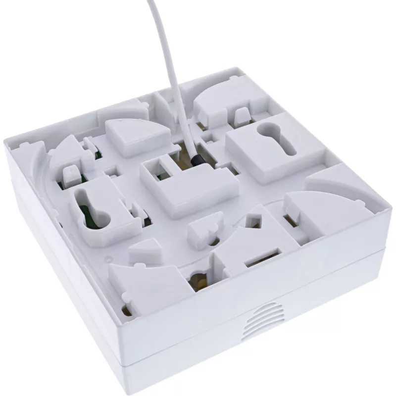 InLine FTTH pieslēguma kārba, iepriekš samontēta, 4x LC/APC 9/125µm 50m