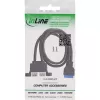 InLine 33390K iekšējais USB 3.2 Gen 1 kabelis, mātesplate uz 2x USB-A ligzda, 0,45 m