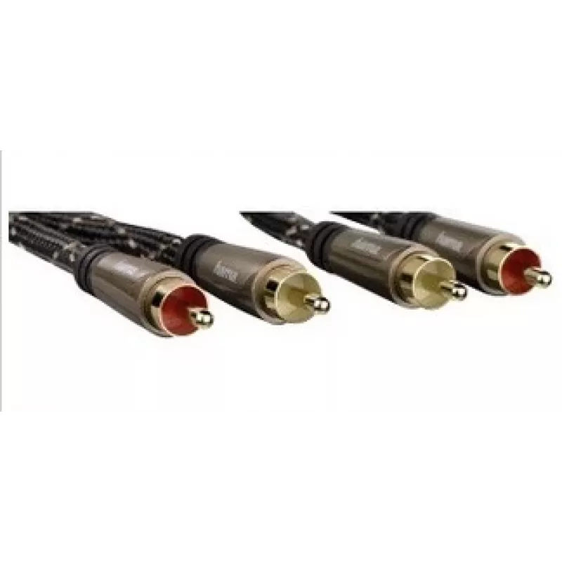 Hama 122292 audio kabelis 1,5 m 2 x RCA melns