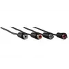 Hama 1,5 m 2 x RCA vīr./siev. audio kabelis melns