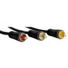 Hama 1.5m Scart - 3 RCA SCART (21-pin) 3 x RCA melns