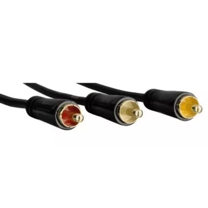 Hama 1.5m Scart - 3 RCA SCART (21-pin) 3 x RCA melns