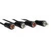 Hama 00122329 audio kabelis 2,5 m 2 x RCA melns