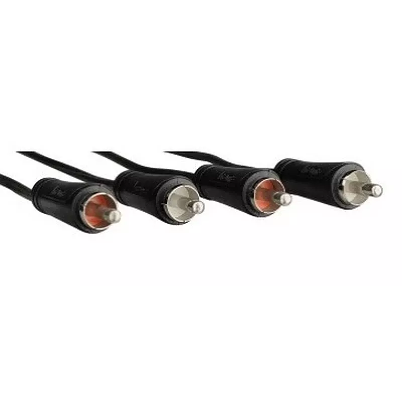 Hama 00122329 audio kabelis 2,5 m 2 x RCA melns