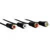 Hama 00122286 audio kabelis 3 m 2 x RCA melns