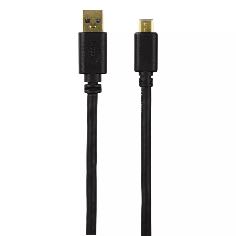 Hama USB-C/USB A, 1,8 m USB kabelis USB 3.2 Gen 2 (3.1 Gen 2) USB C Melns