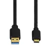 Hama USB-C/USB A, 1,8 m USB kabelis USB 3.2 Gen 2 (3.1 Gen 2) USB C Melns