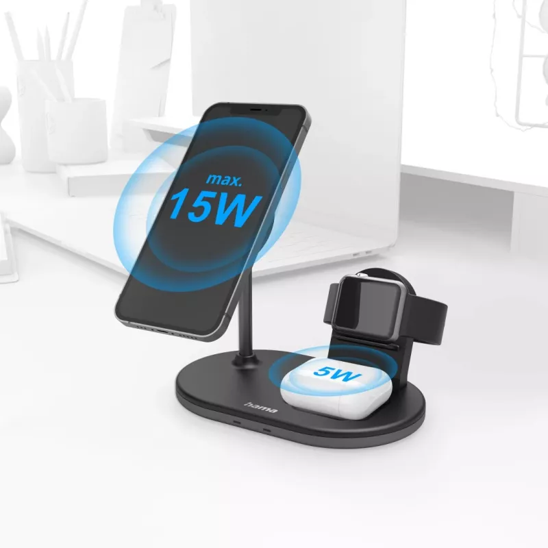 Hama MagCharge Multi Headset, Smartphone, Watch Melns AC Wireless…