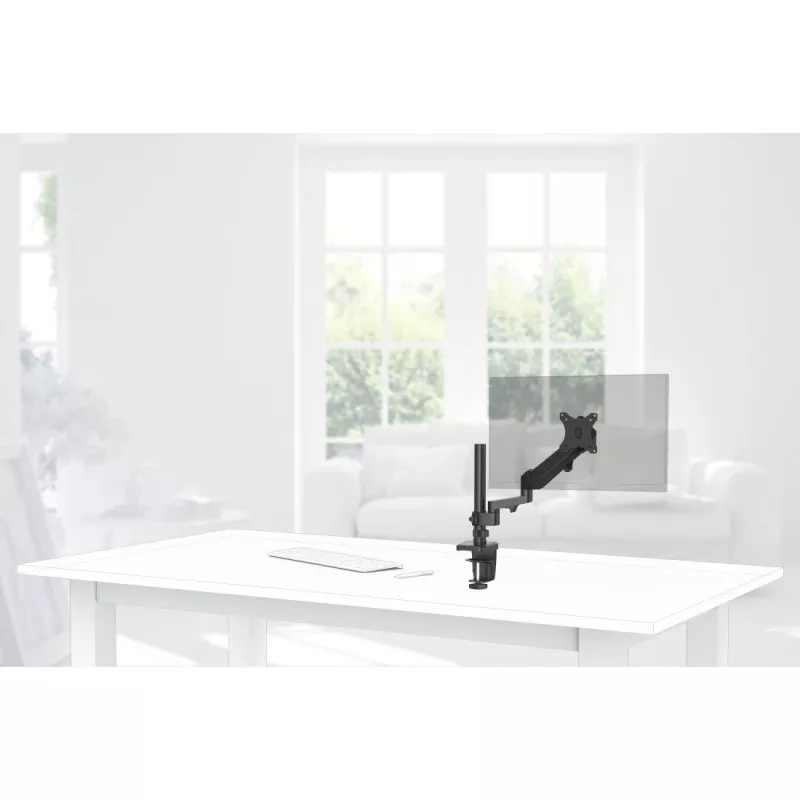 Hama 00118496 monitora stiprinājums / statīvs 88.9 cm (35 collas) Galda, melns