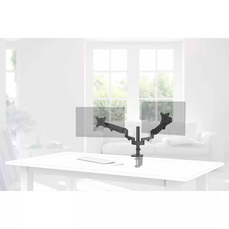 Hama 00118498 monitora stiprinājums / statīvs 81,3 cm (32 collas) Galda, Melns