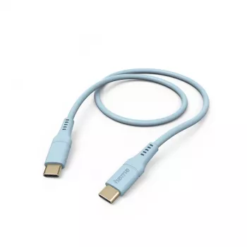 Hama Flexible USB kabelis USB 2.0 1,5 m USB C zils