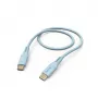 Hama Flexible USB kabelis USB 2.0 1,5 m USB C zils