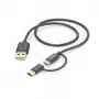 Hama 00201533 USB kabelis USB 2.0 1 m USB A Micro-USB B Melns