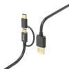 Hama 00201533 USB kabelis USB 2.0 1 m USB A Micro-USB B Melns