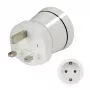 Hama 00223433 strāvas spraudņa adapteris Type G (UK) Type C (Europlug)+Type F Balts