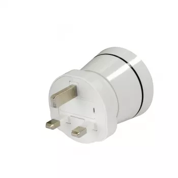 Hama 00223433 strāvas spraudņa adapteris Type G (UK) Type C (Europlug)+Type F Balts