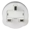 Hama 00223433 strāvas spraudņa adapteris Type G (UK) Type C (Europlug)+Type F Balts