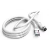Hama 00205032 koaksiālais kabelis 2,5 m RJ-45 balts