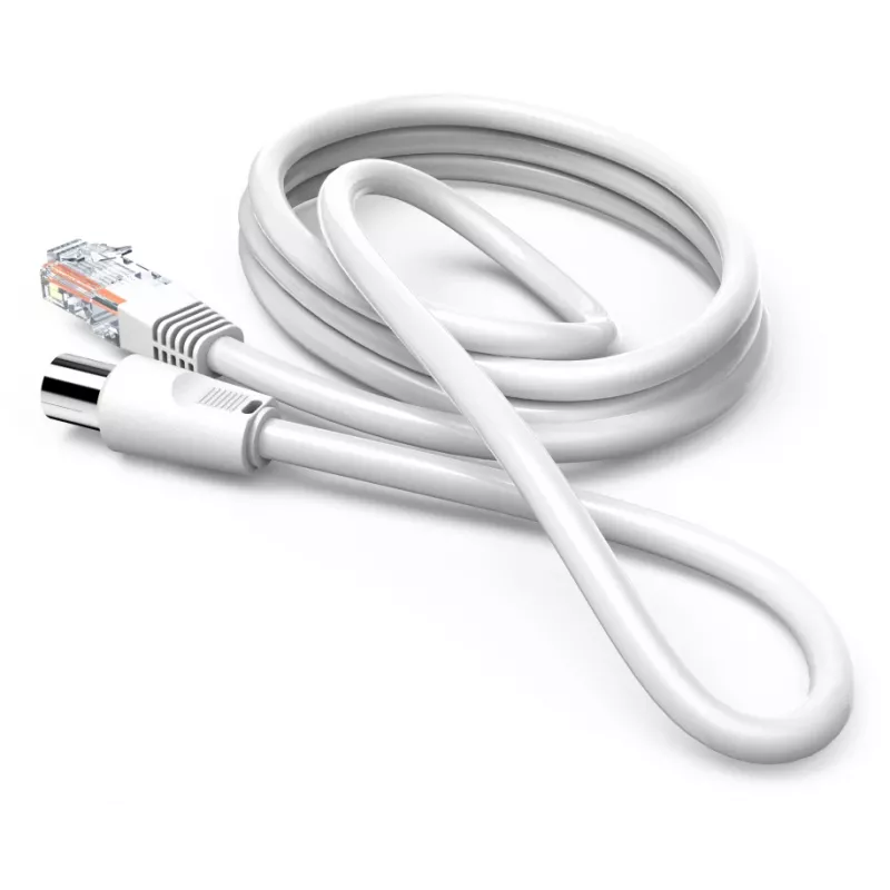 Hama 00205032 koaksiālais kabelis 2,5 m RJ-45 balts