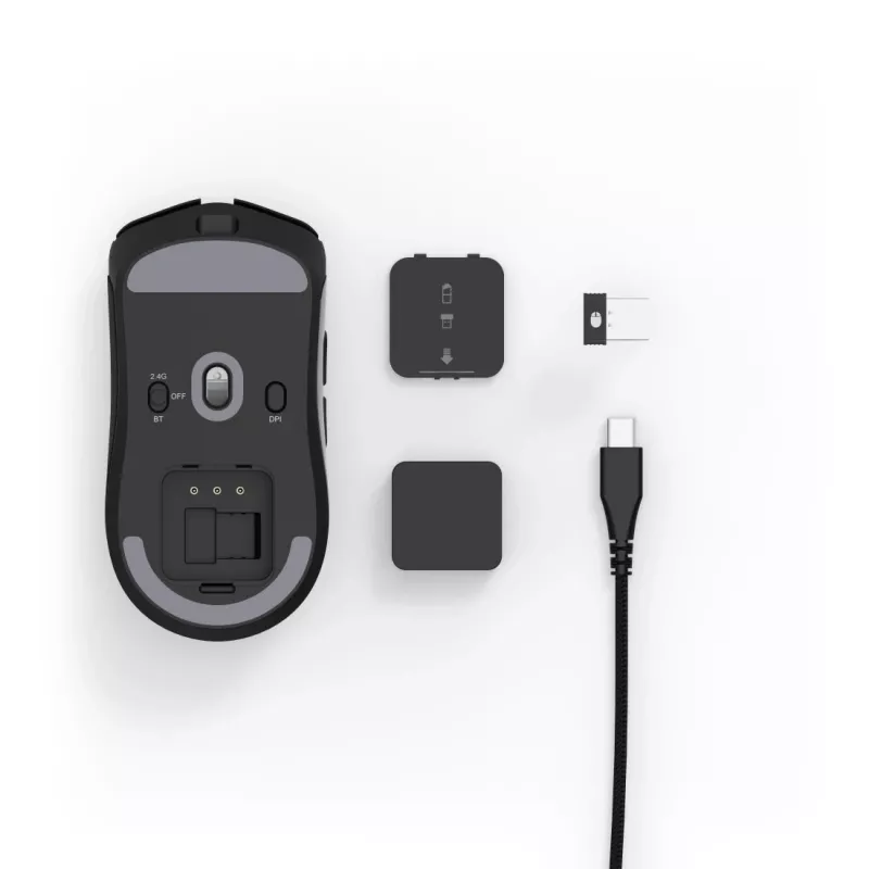 Hama Reaper 820 bezvadu pele, spēlēm, labrocīga, RF bezvadu + Bluetooth + USB A tipa, optiskā, 26000 DPI