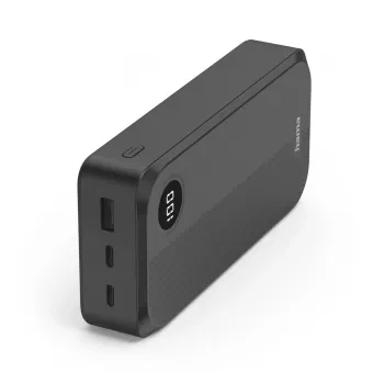 Hama 00201755 ārējais akumulators litija polimēru (LiPo) 20000 mAh melns